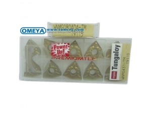 Original Tungaloy indexable carbide inserts for turning tools WNMG080404-TM T9105