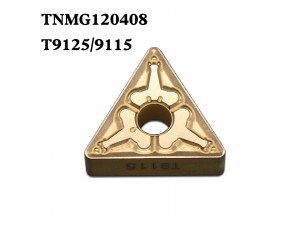Excellent performance Tungaloy lathe carbide inserts for cutting steel TNMG160408 T9125