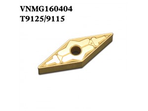 Good wear resistance Tungaloy tungsten carbide tips for machining steel VNMG160404 T9115