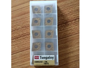 Tungaloy CNMG turning inserts for steel machining CNMG120408-TM T9015