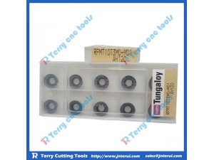 Tungaloy high cutting precision CNC cemented inserts RCMT1204MO-RS T9125